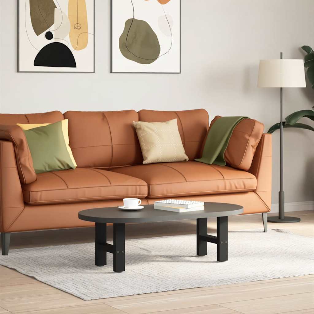 Pieds de table basse Noir 2 pièces 40 x (30-31) cm Acier - XIOS