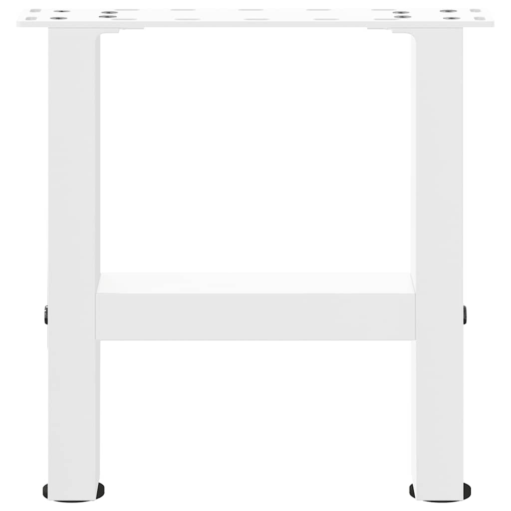 Pieds de table basse Blanc 2 pièces 40 x (30-31) cm Acier - XIOS