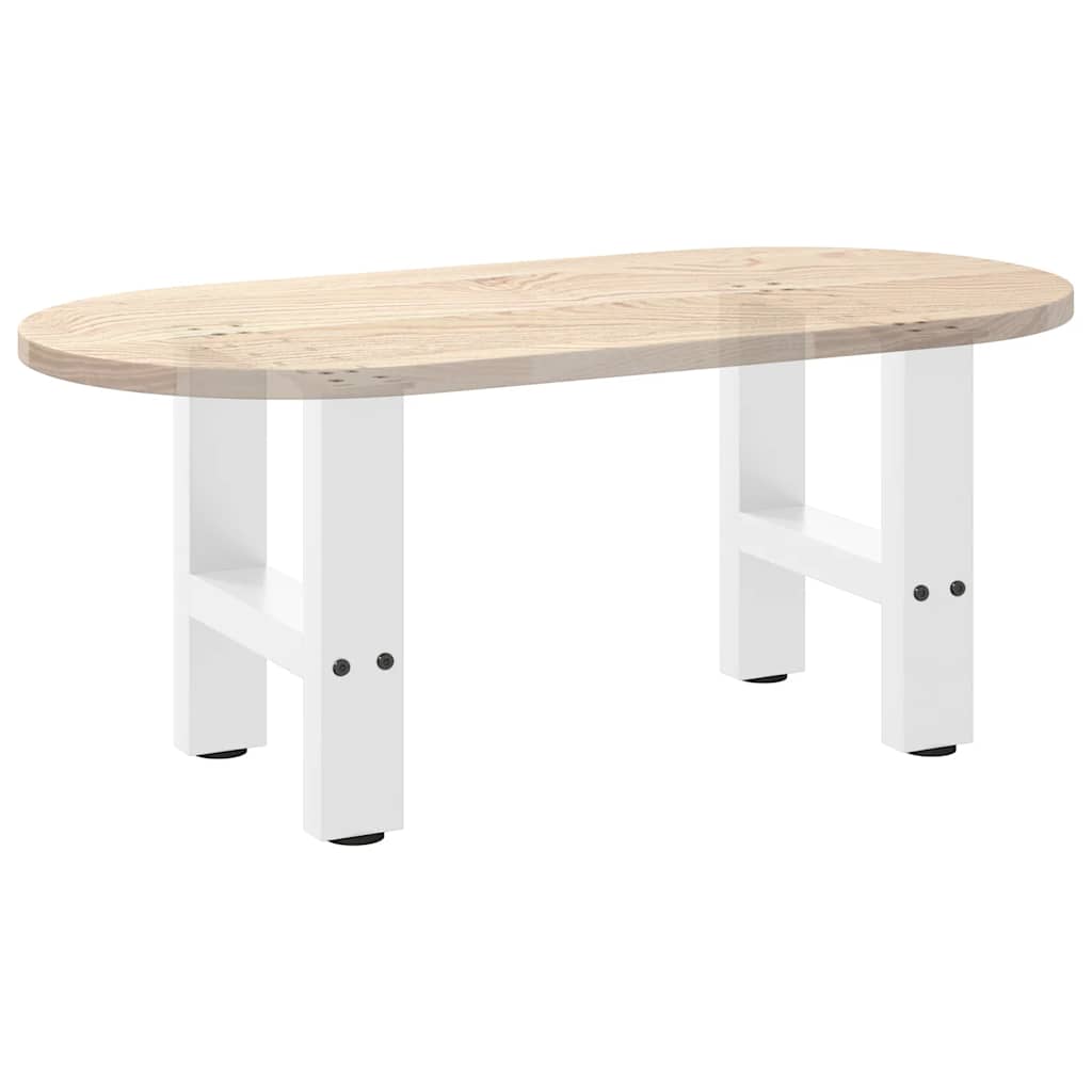 Pieds de table basse Blanc 2 pièces 40 x (30-31) cm Acier - XIOS