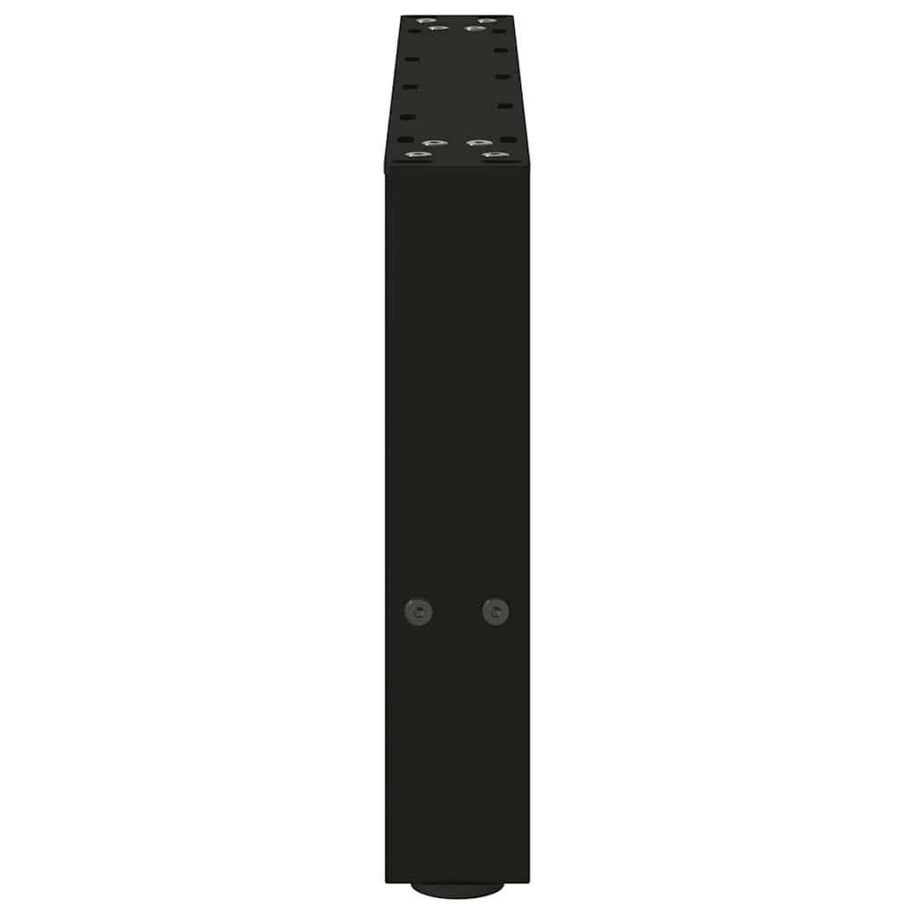 Pieds de table basse Noir 2 pièces 50 x (30-31) cm Acier - XIOS