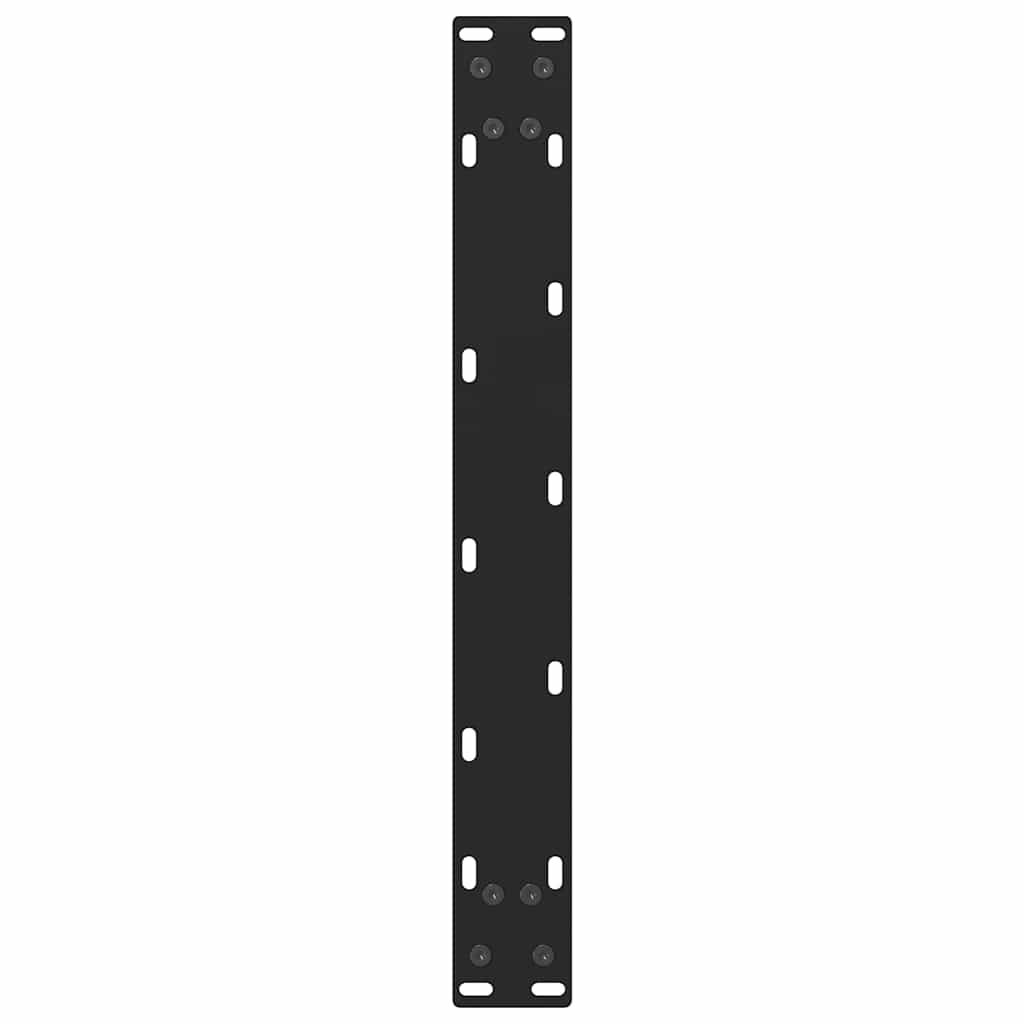 Pieds de table basse Noir 2 pièces 50 x (30-31) cm Acier - XIOS