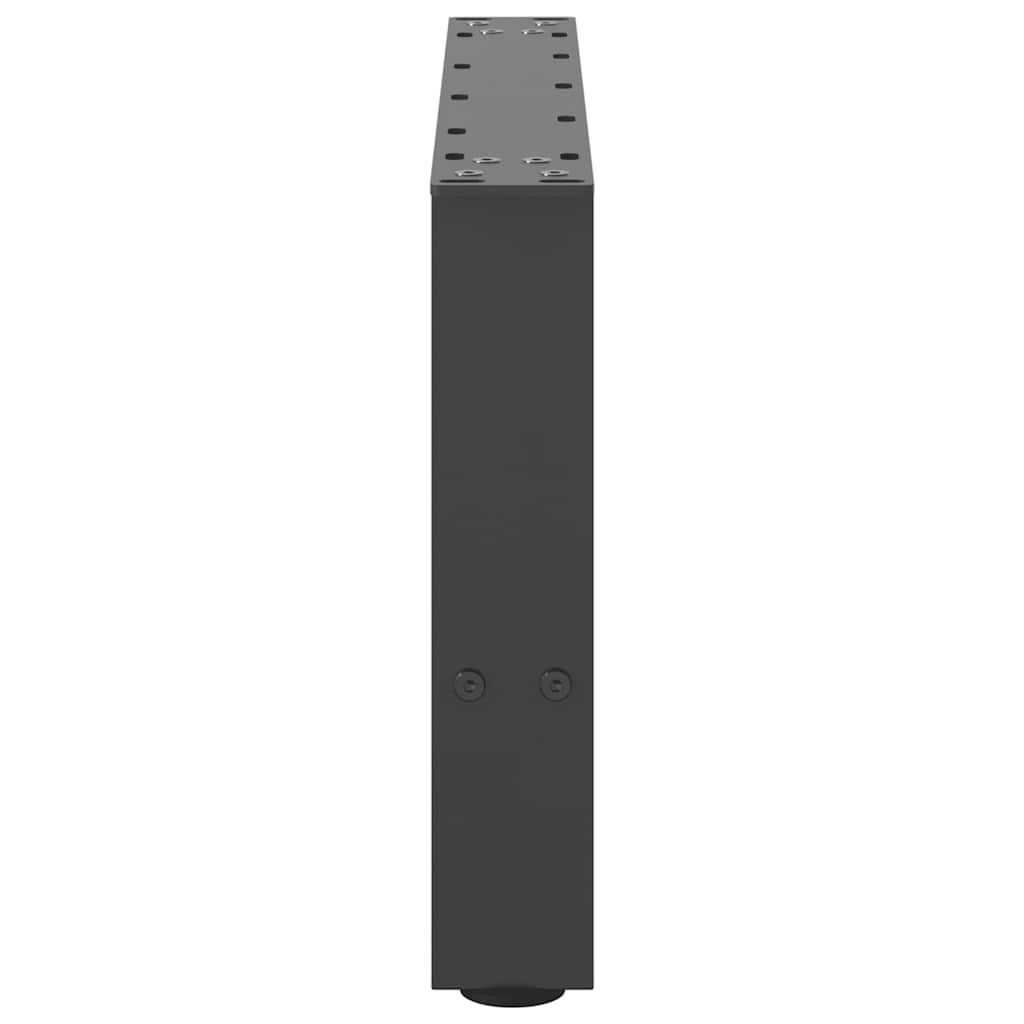 Pieds de table basse Anthracite 2 pièces 50 x (30-31) cm Acier - XIOS
