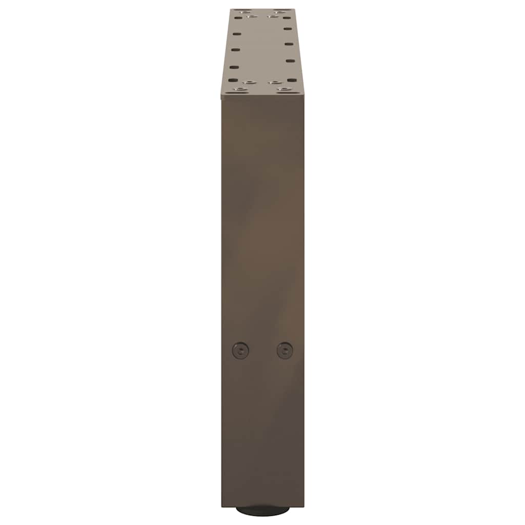 Pieds de table basse en acier naturel 2 pièces 50 x (30-31) cm Acier - XIOS