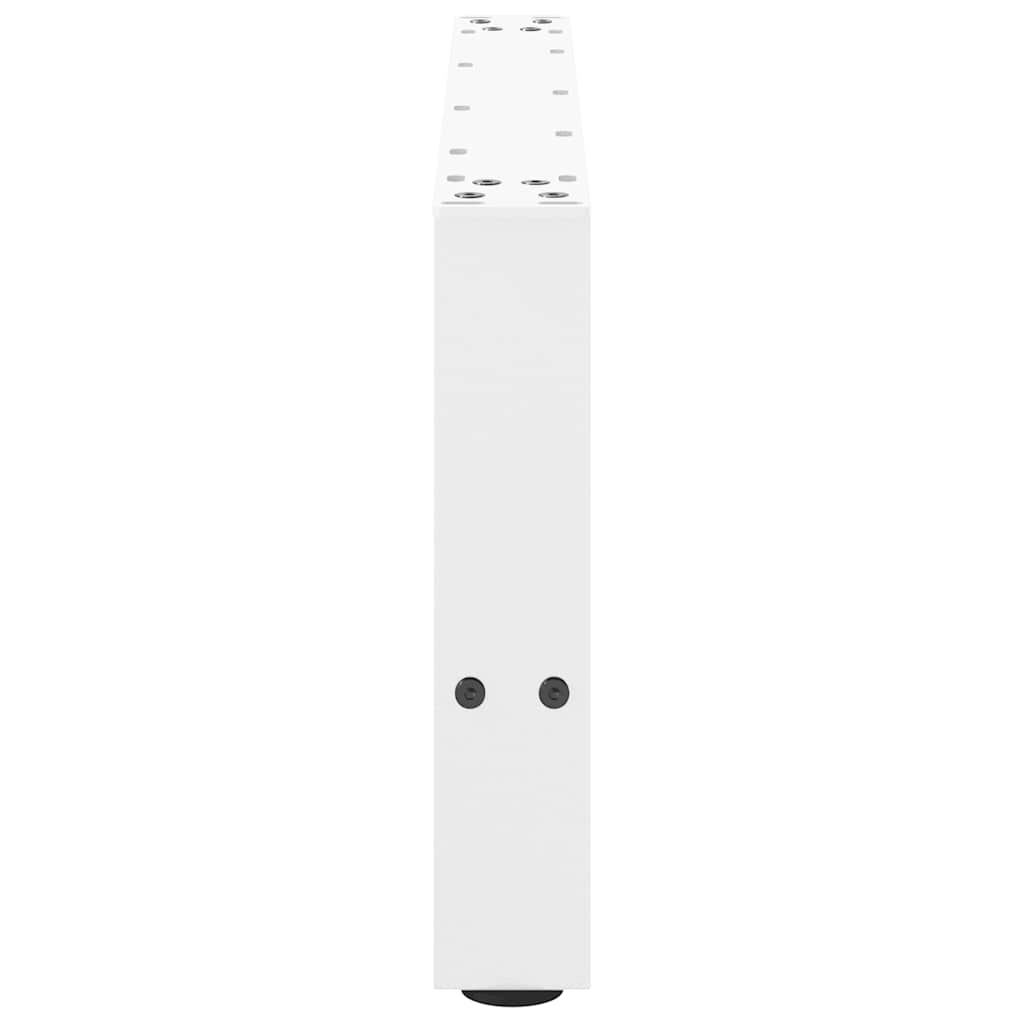 Pieds de table basse Blanc 2 pièces 60 x (30-31) cm Acier - XIOS