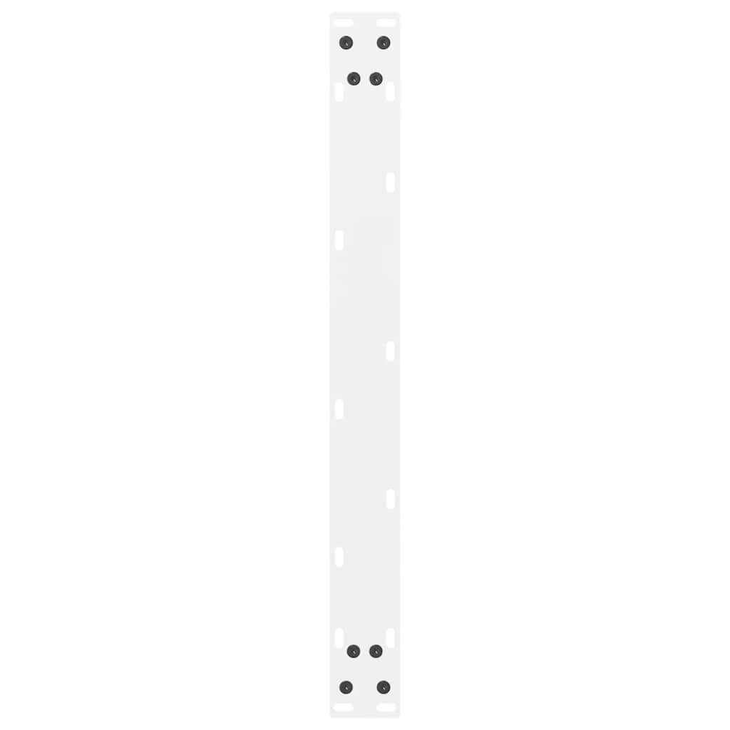 Pieds de table basse Blanc 2 pièces 60 x (30-31) cm Acier - XIOS