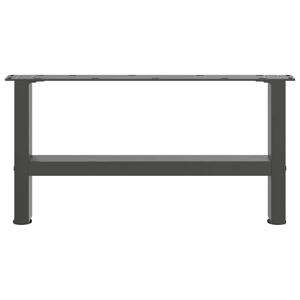 Pieds de table basse Anthracite 2 pièces 60 x (30-31) cm Acier - XIOS