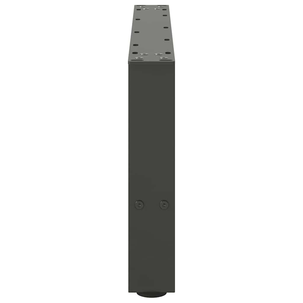 Pieds de table basse Anthracite 2 pièces 60 x (30-31) cm Acier - XIOS