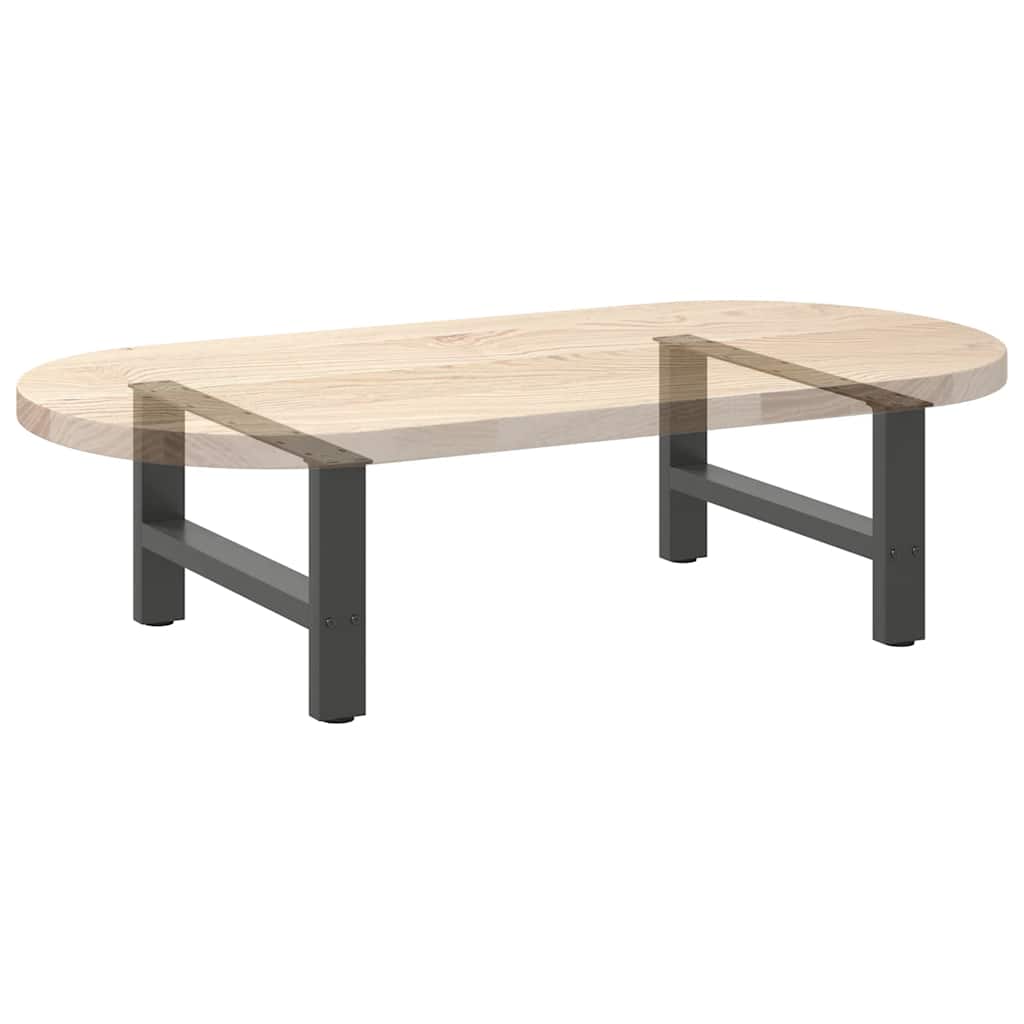 Pieds de table basse Anthracite 2 pièces 60 x (30-31) cm Acier - XIOS