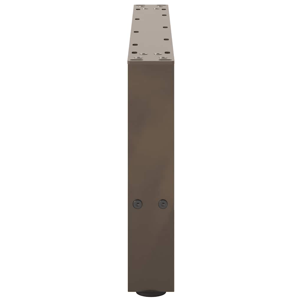 Pieds de table basse en acier naturel 2 pièces 60 x (30-31) cm Acier - XIOS