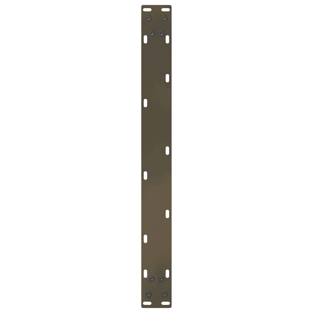 Pieds de table basse en acier naturel 2 pièces 60 x (30-31) cm Acier - XIOS