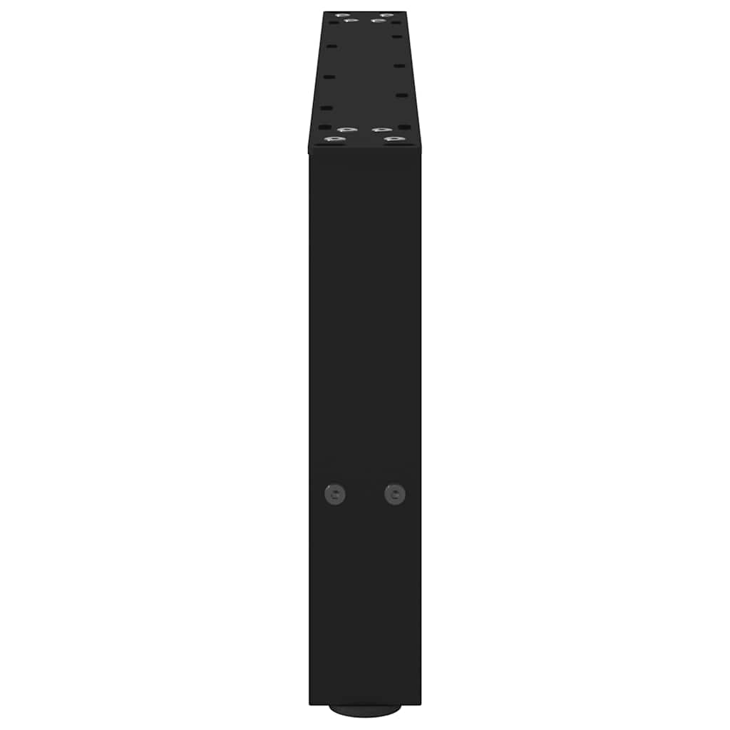 Pieds de table basse Noir 2 pièces 70 x (30-31) cm Acier - XIOS