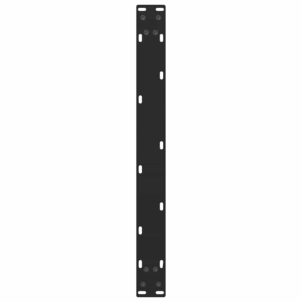 Pieds de table basse Noir 2 pièces 70 x (30-31) cm Acier - XIOS