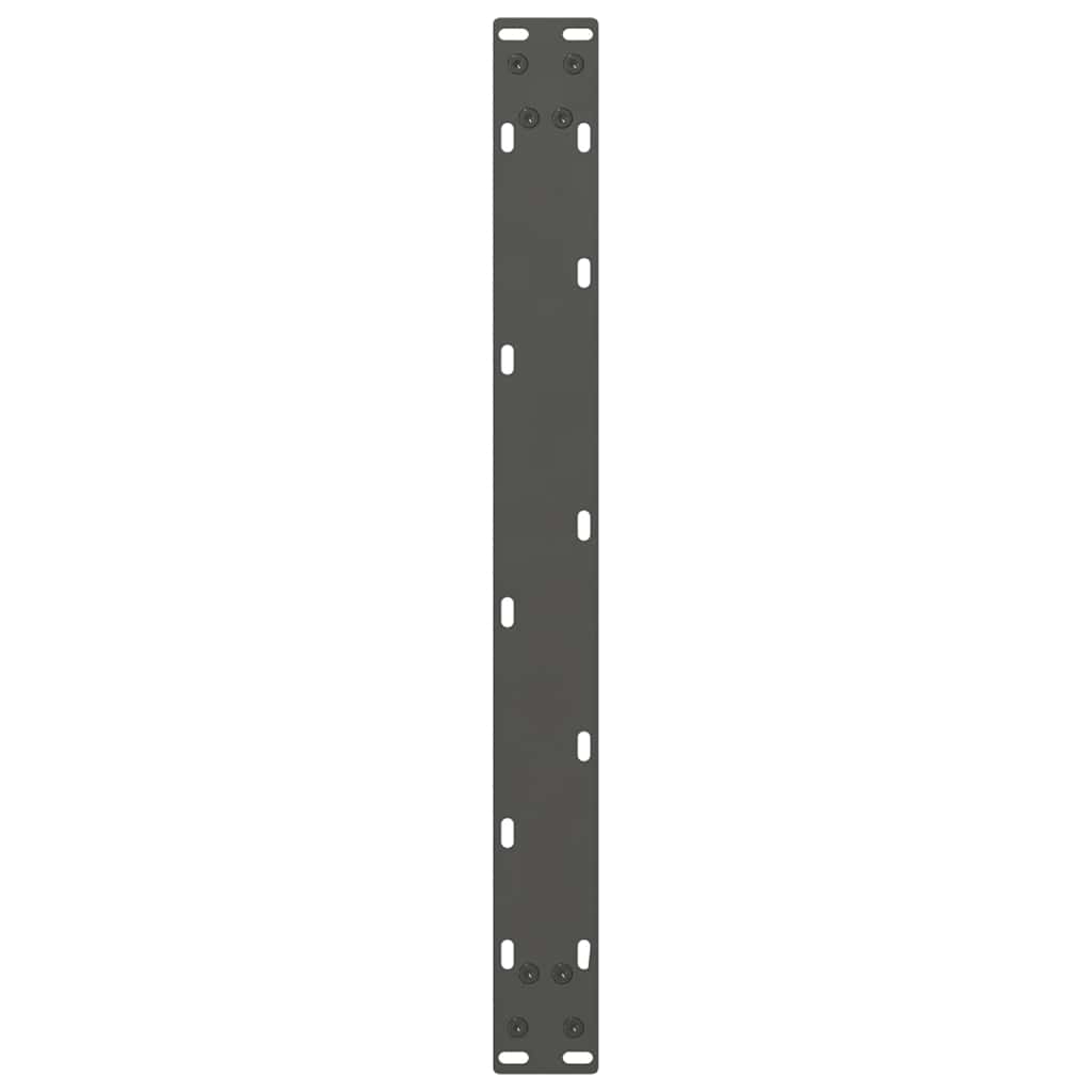 Pieds de table basse Anthracite 2 pièces 70 x (30-31) cm Acier