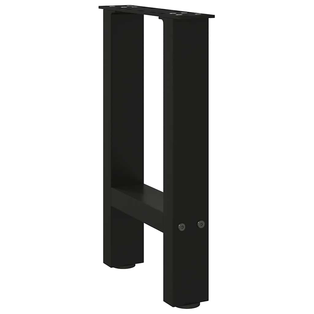 Pieds de table basse Noir 2 pièces 28 x (42-43) cm Acier - XIOS