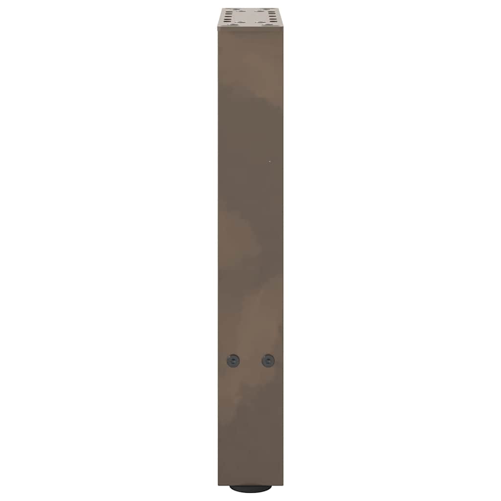 Pieds de table basse en acier naturel 2 pièces 28 x (42-43) cm Acier - XIOS