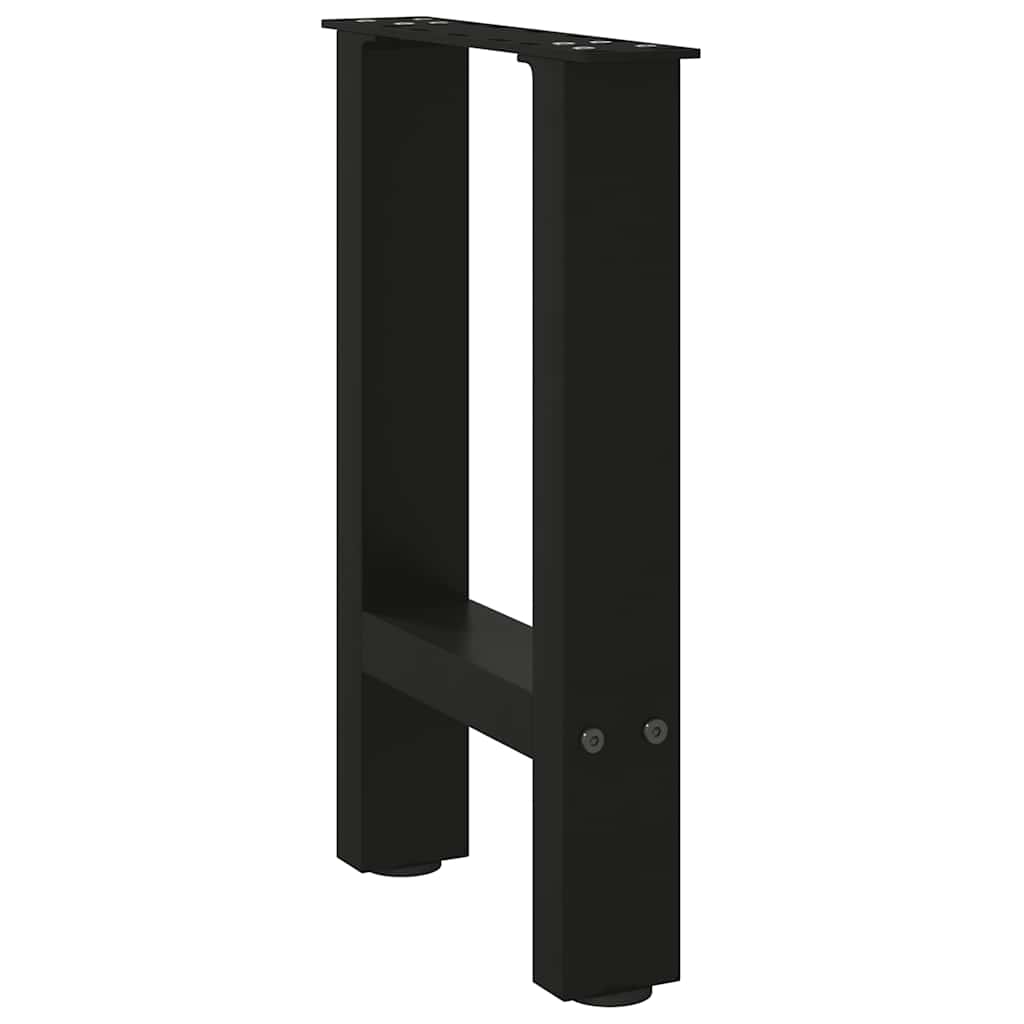 Pieds de table basse Noir 2 pièces 38 x (42-43) cm Acier - XIOS