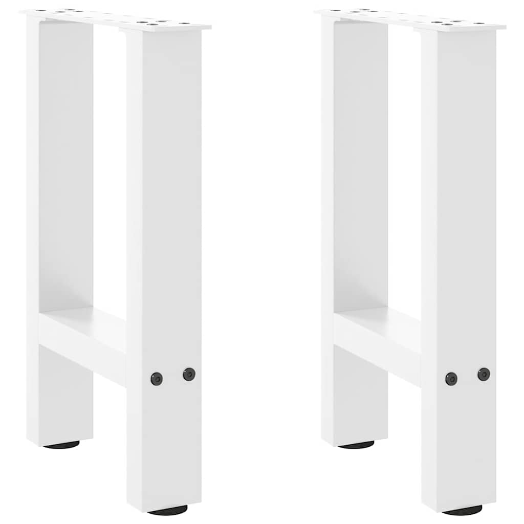 Pieds de table basse Blanc 2 pièces 38 x (42-43) cm Acier - XIOS