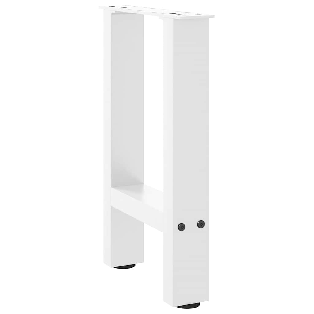 Pieds de table basse Blanc 2 pièces 38 x (42-43) cm Acier - XIOS
