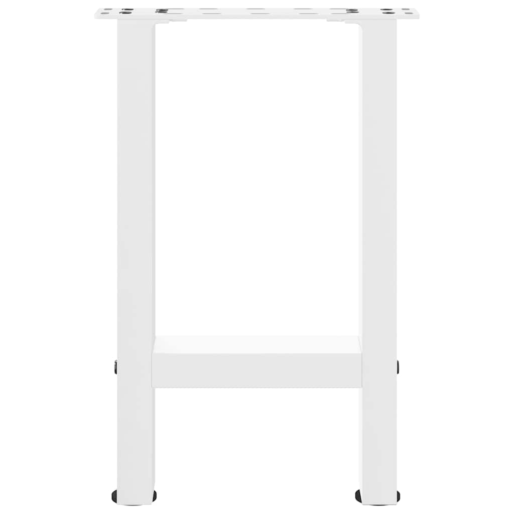 Pieds de table basse Blanc 2 pièces 38 x (42-43) cm Acier - XIOS