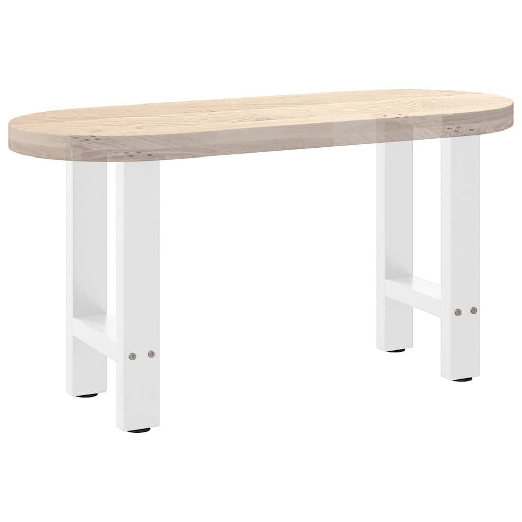 Pieds de table basse Blanc 2 pièces 38 x (42-43) cm Acier - XIOS