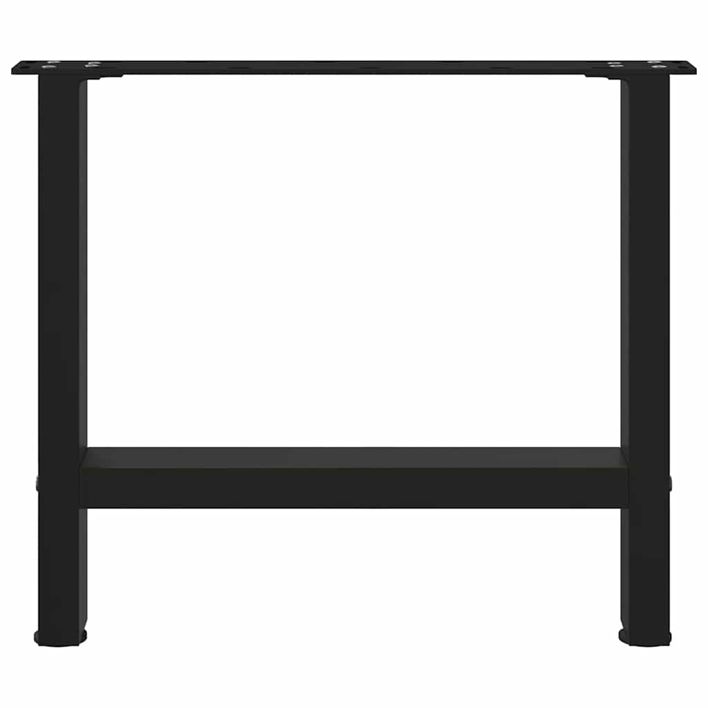 Pieds de table basse Noir 2 pièces 50 x (42-43) cm Acier - XIOS