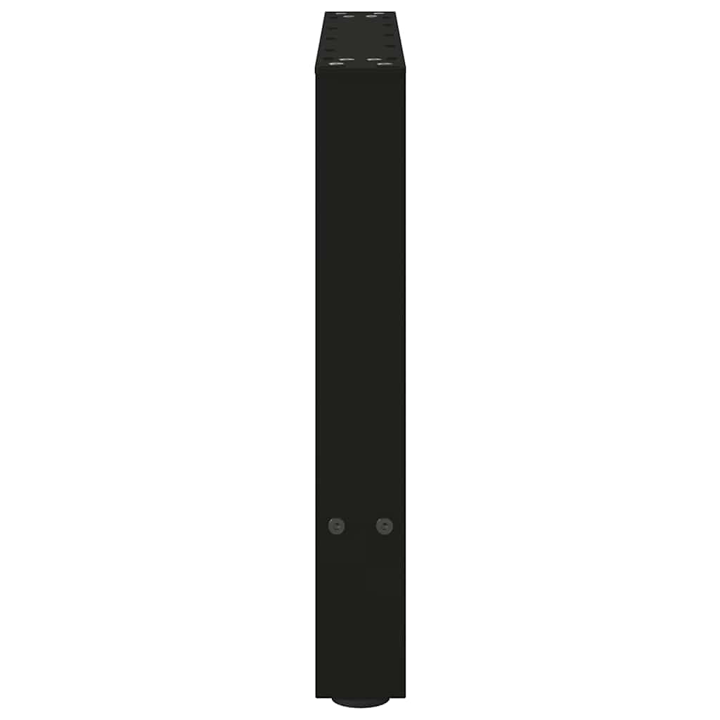 Pieds de table basse Noir 2 pièces 50 x (42-43) cm Acier - XIOS