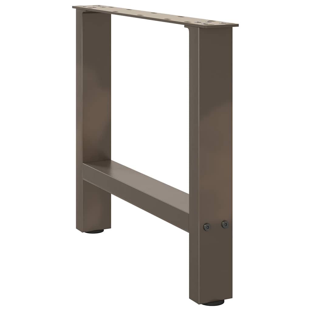 Pieds de table basse en acier naturel 2 pièces 50 x (42-43) cm Acier - XIOS