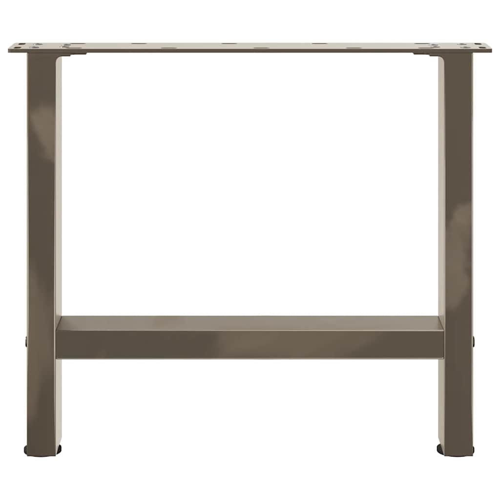Pieds de table basse en acier naturel 2 pièces 50 x (42-43) cm Acier - XIOS