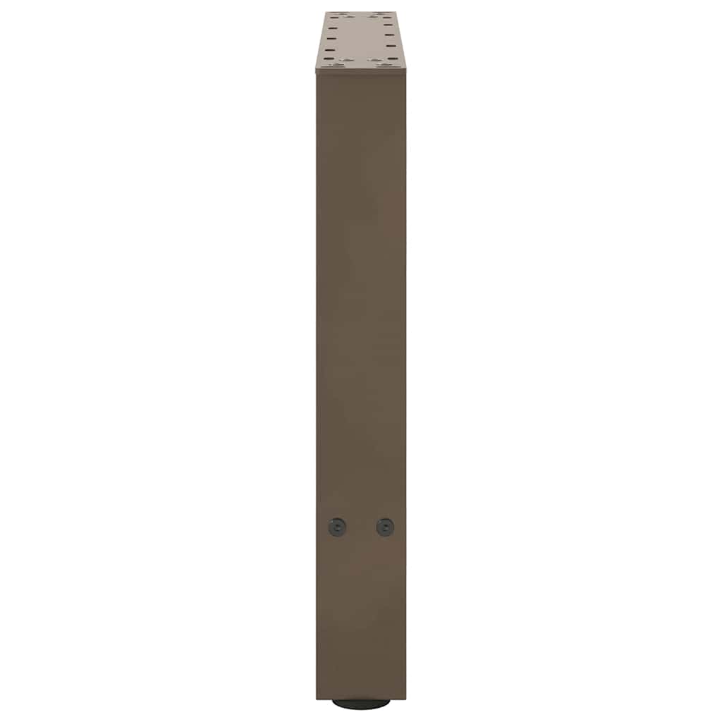 Pieds de table basse en acier naturel 2 pièces 50 x (42-43) cm Acier - XIOS