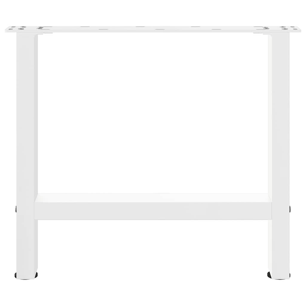 Pieds de table basse Blanc 2 pièces 60 x (42-43) cm Acier - XIOS