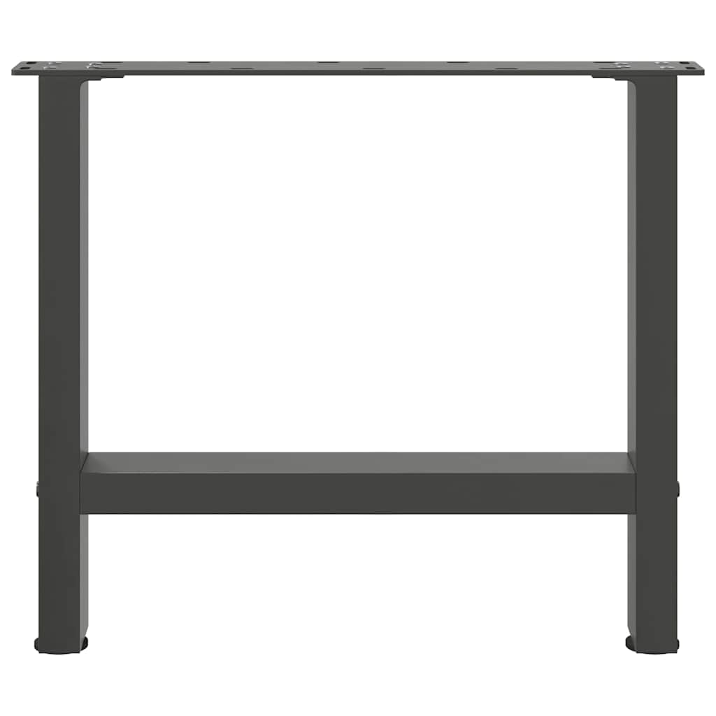 Pieds de table basse Anthracite 2 pièces 60 x (42-43) cm Acier - XIOS