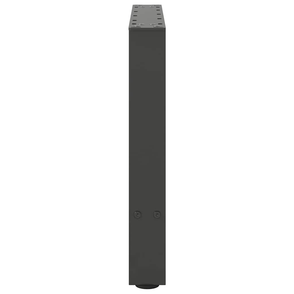 Pieds de table basse Anthracite 2 pièces 60 x (42-43) cm Acier - XIOS