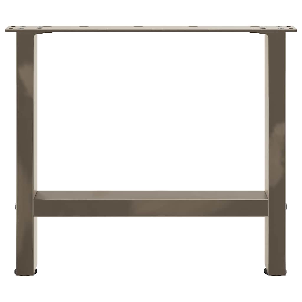 Pieds de table basse en acier naturel 2 pièces 60 x (42-43) cm Acier - XIOS