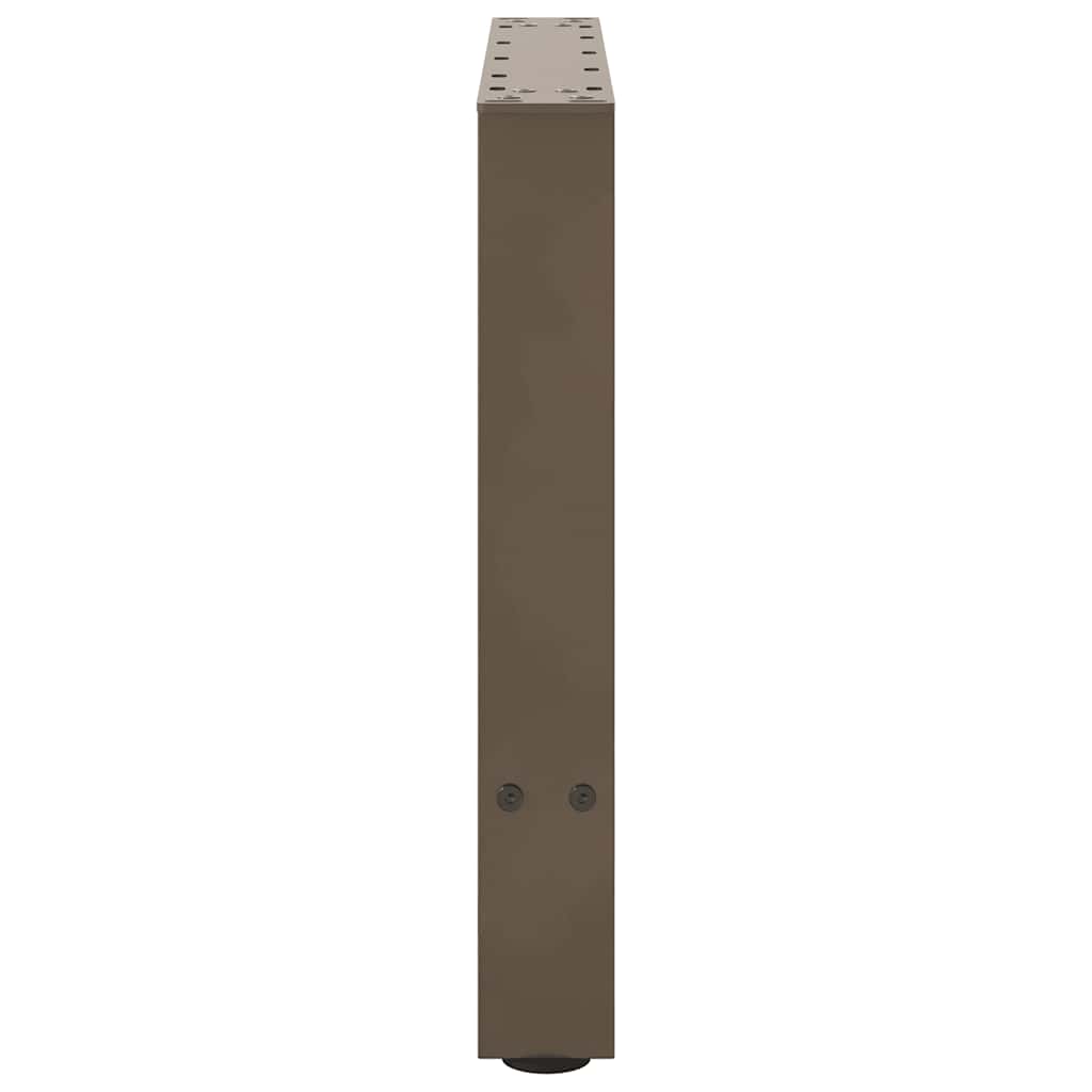 Pieds de table basse en acier naturel 2 pièces 60 x (42-43) cm Acier - XIOS