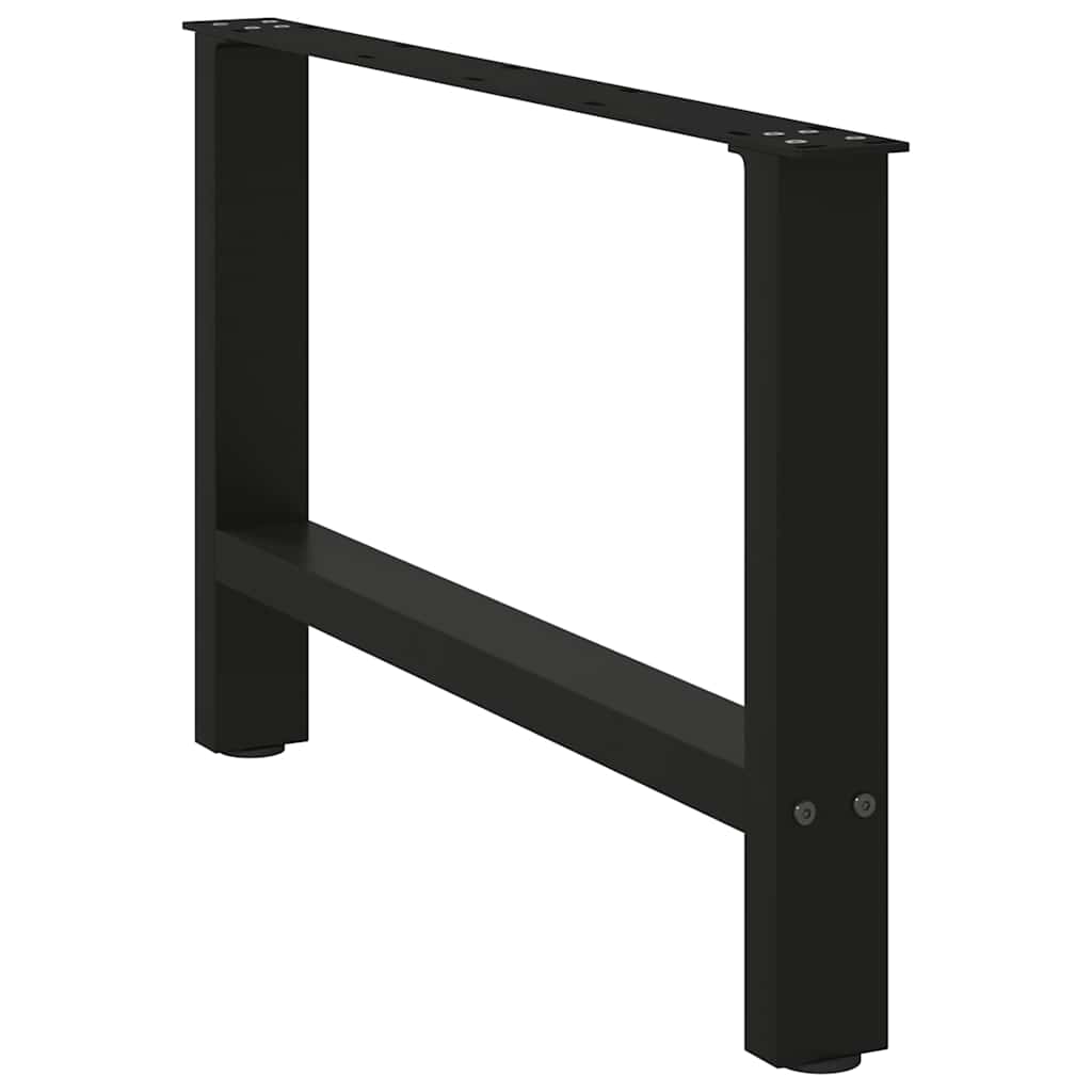 Pieds de table basse Noir 2 pièces 70 x (42-43) cm Acier - XIOS