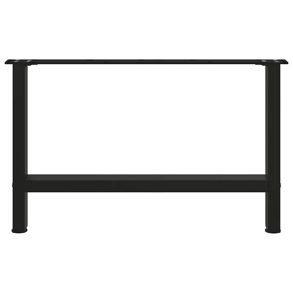 Pieds de table basse Noir 2 pièces 70 x (42-43) cm Acier - XIOS