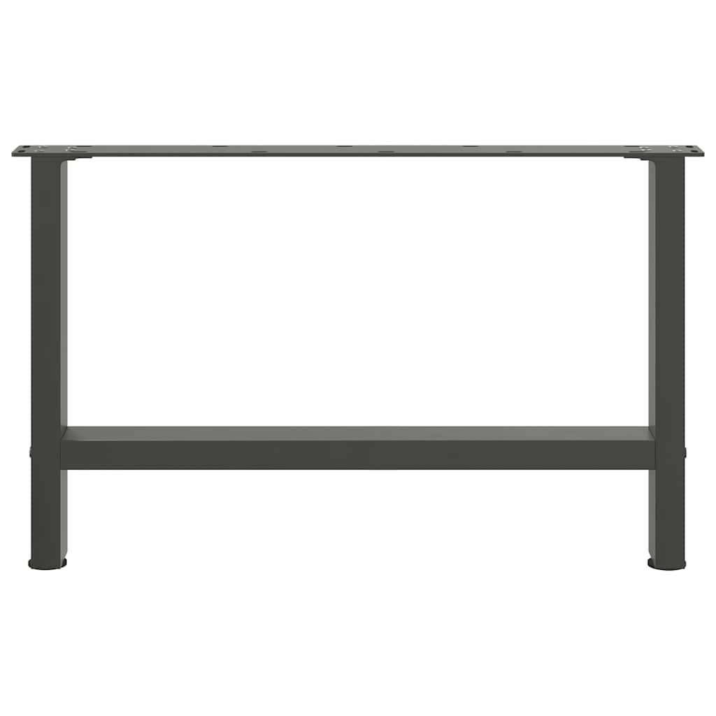 Pieds de table basse Anthracite 2 pièces 70 x (42-43) cm Acier - XIOS