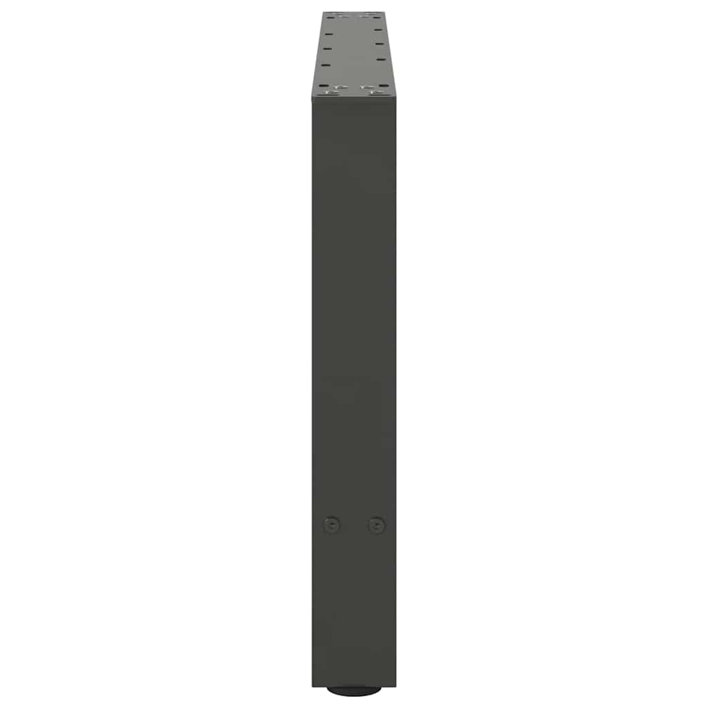 Pieds de table basse Anthracite 2 pièces 70 x (42-43) cm Acier - XIOS