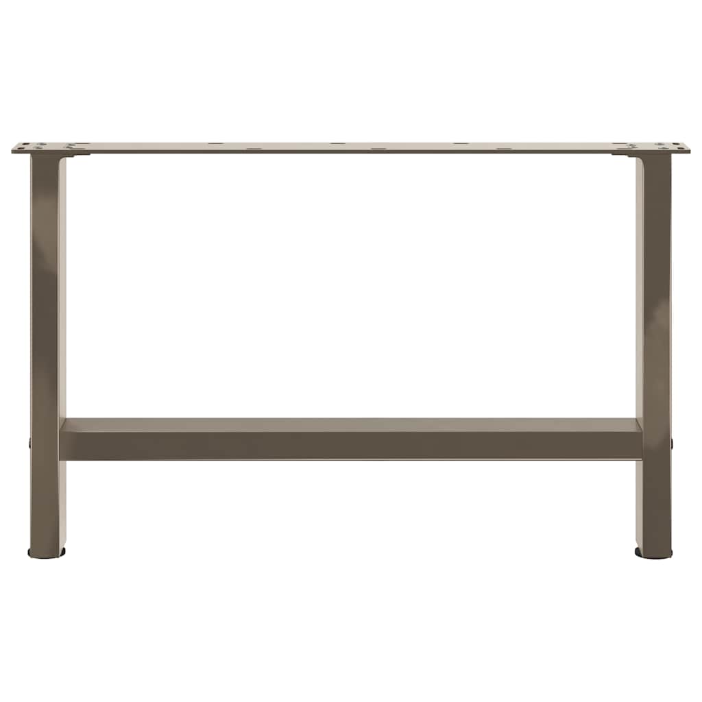 Pieds de table basse en acier naturel, 2 pièces, 70 x (42-43) cm - XIOS