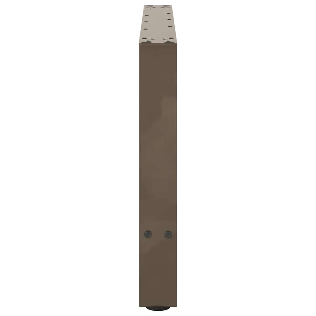 Pieds de table basse en acier naturel, 2 pièces, 70 x (42-43) cm - XIOS