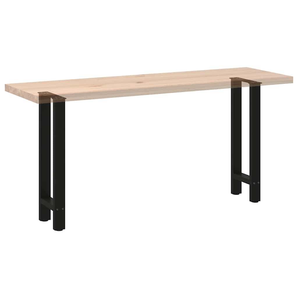 Pieds de table console Noir 2 pièces 28 x (72-73) cm Acier - XIOS
