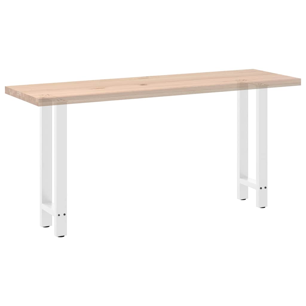 Pieds de table console Blanc 2 pièces 28 x (72-73) cm Acier - XIOS