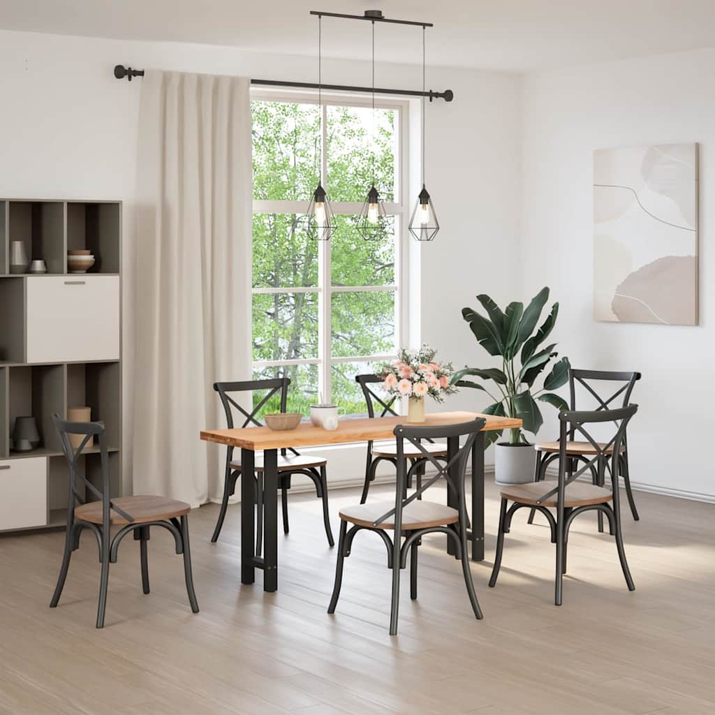 Pieds de table console Noir 2 pièces 38 x (72-73) cm Acier - XIOS