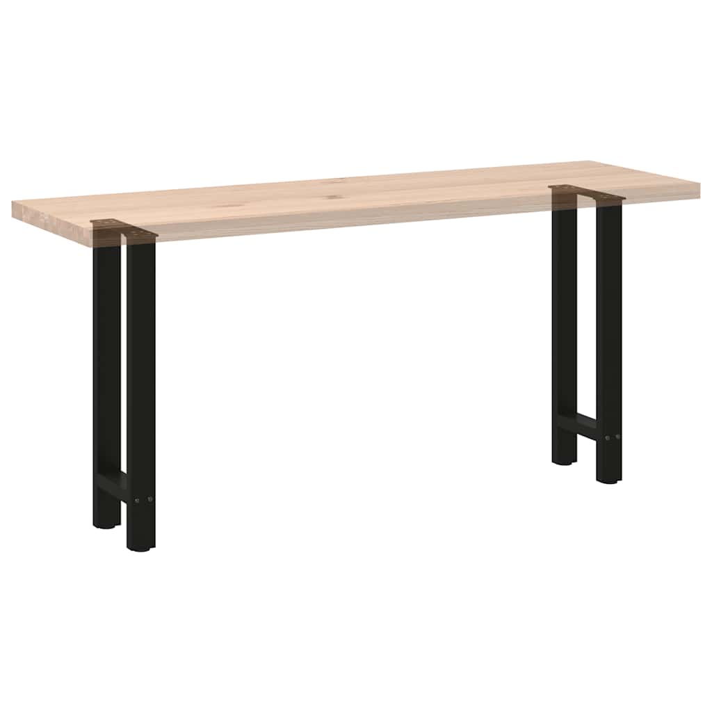 Pieds de table console Noir 2 pièces 38 x (72-73) cm Acier - XIOS