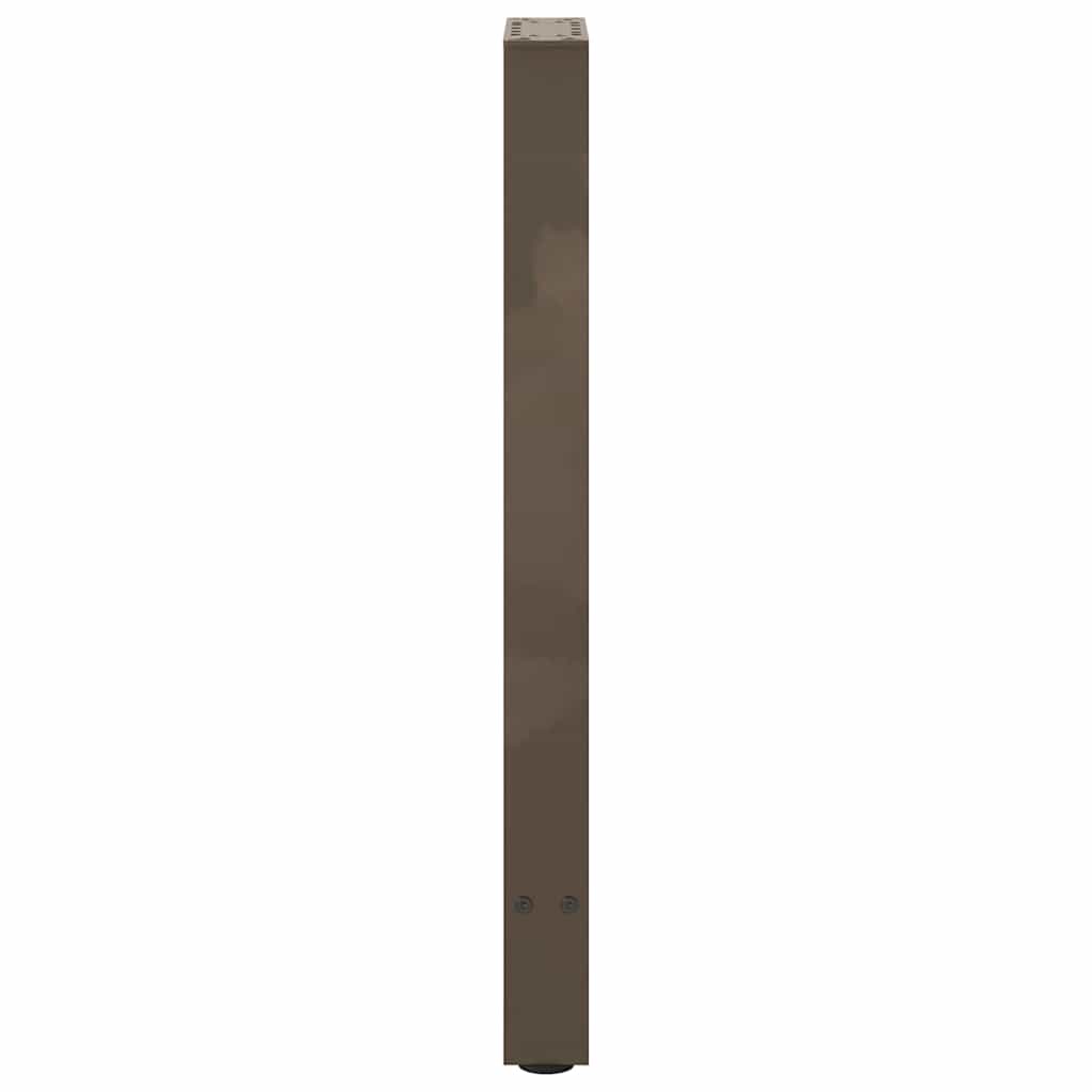 Pieds de table basse acier naturel 2 pcs 38x(72-73) cm acier Pieds de table vidaXL