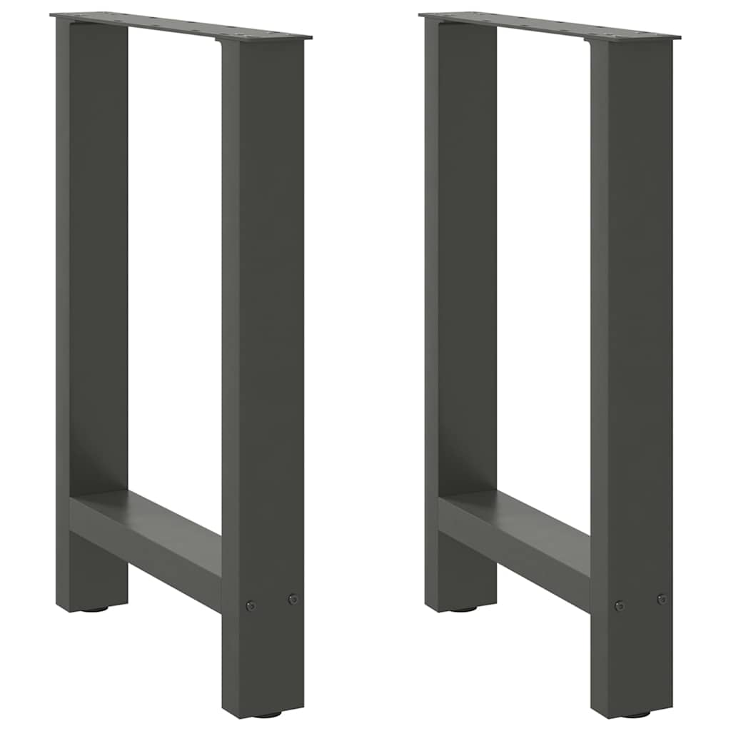 Pieds de table basse anthracite 2 pcs 50x(72-73) cm acier Pieds de table vidaXL
