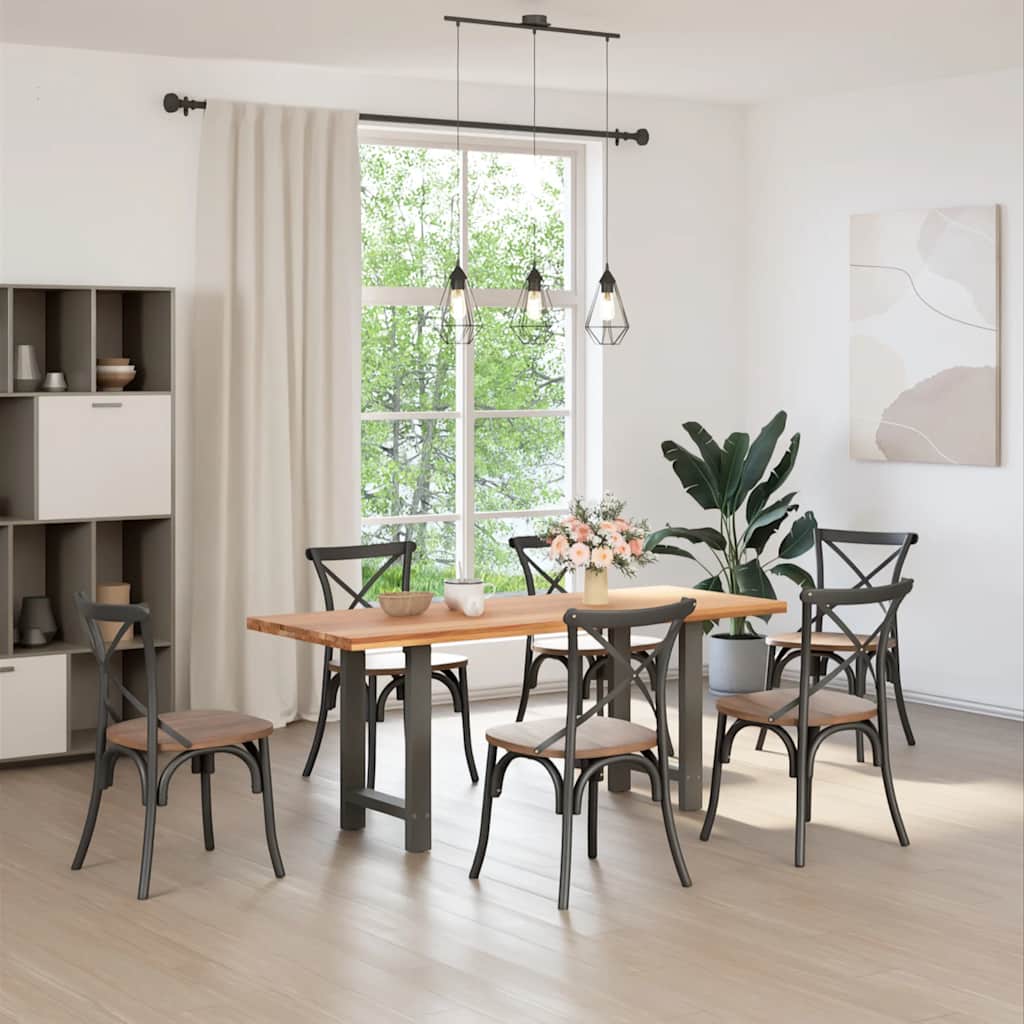 Pieds de table basse anthracite 2 pcs 50x(72-73) cm acier Pieds de table vidaXL