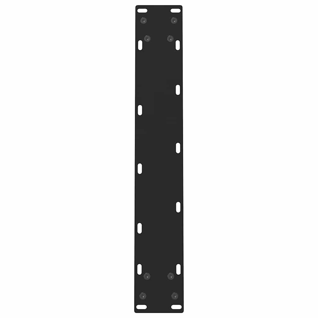 Pieds de table à manger Noir 2 pièces 60 x (72-73) cm Acier - XIOS
