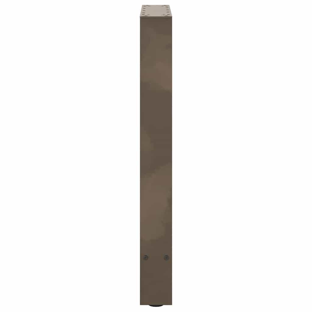 Pieds de table à manger en acier naturel 2 pièces 60 x (72-73) cm Acier - XIOS