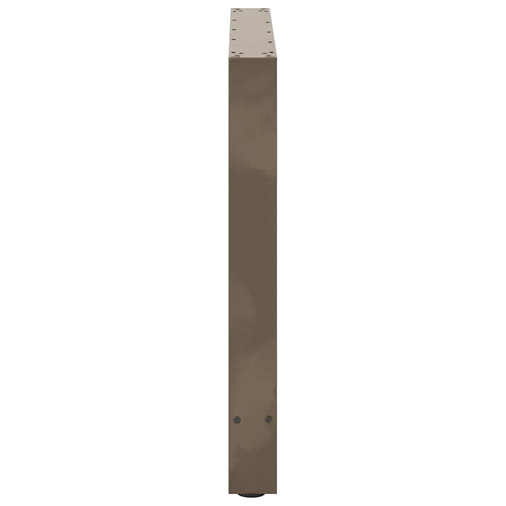 Pieds de table à manger en acier naturel 2 pièces 70 x (72-73) cm Acier - XIOS